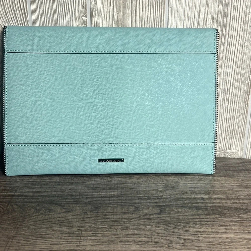 Rebecca Minkoff Leo Envelope Clutch Light Blue